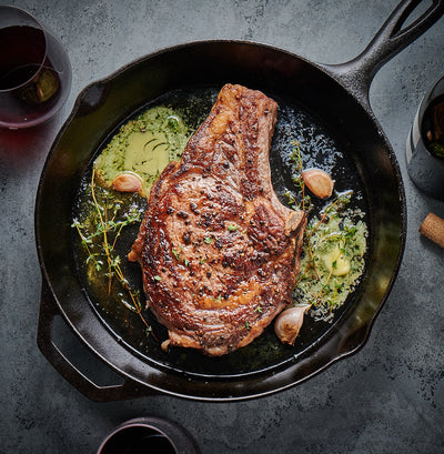 Perfect Pan-Seared Ribeye Steak