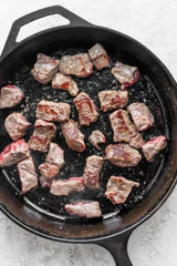 seared steak bites