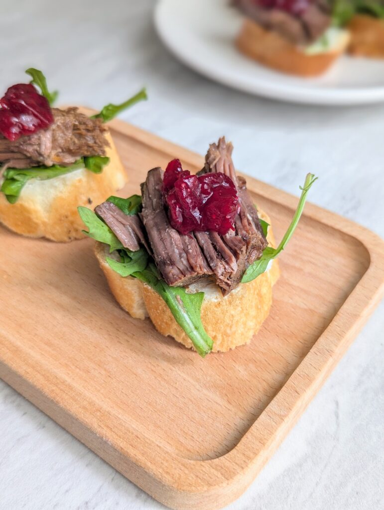 Instant Pot Roast Crostini Bites