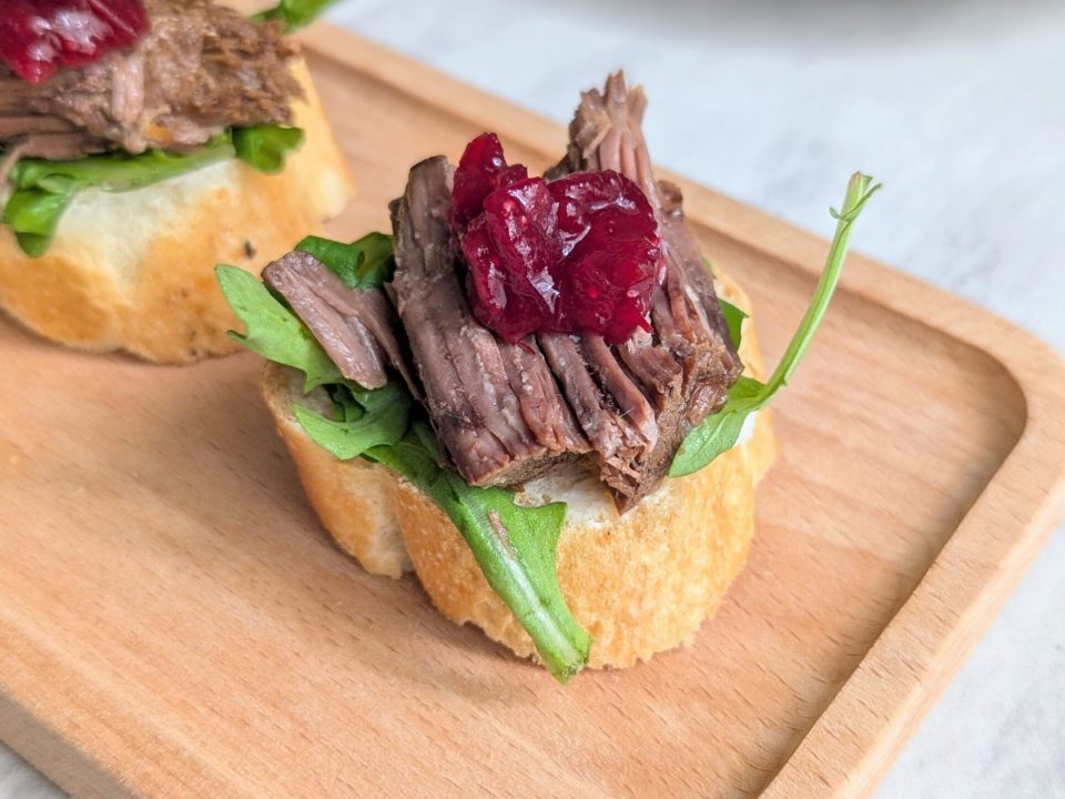 Instant Pot Roast Crostini Bites